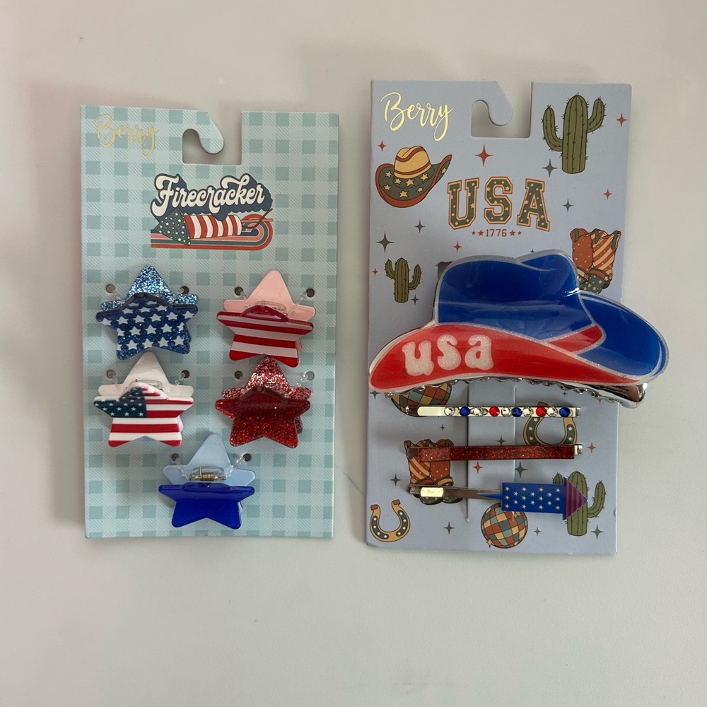 Bundle Memorial Day / 4th of July Hair Clips